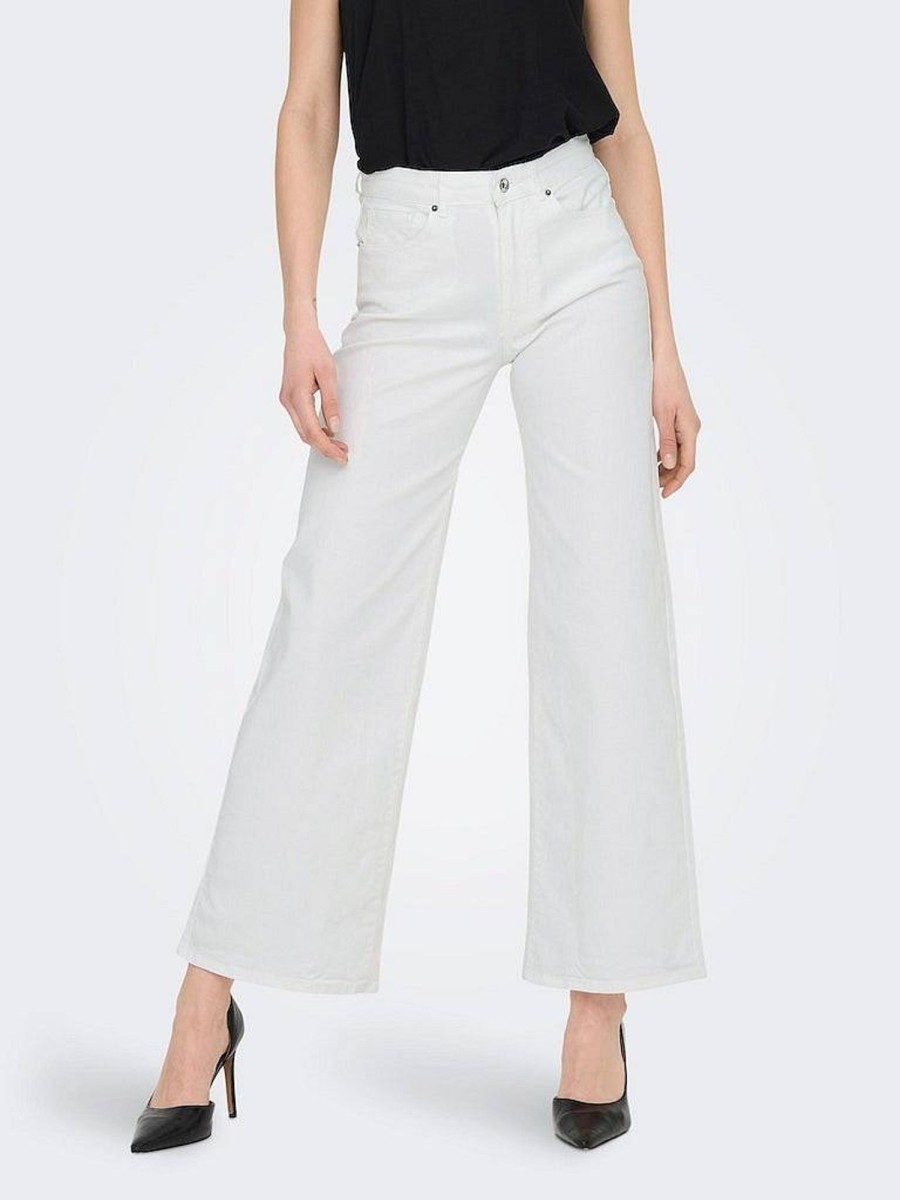 Donna ONLY Denim Jeans | Madison Hw Wide Col Long - Jeans Ampi