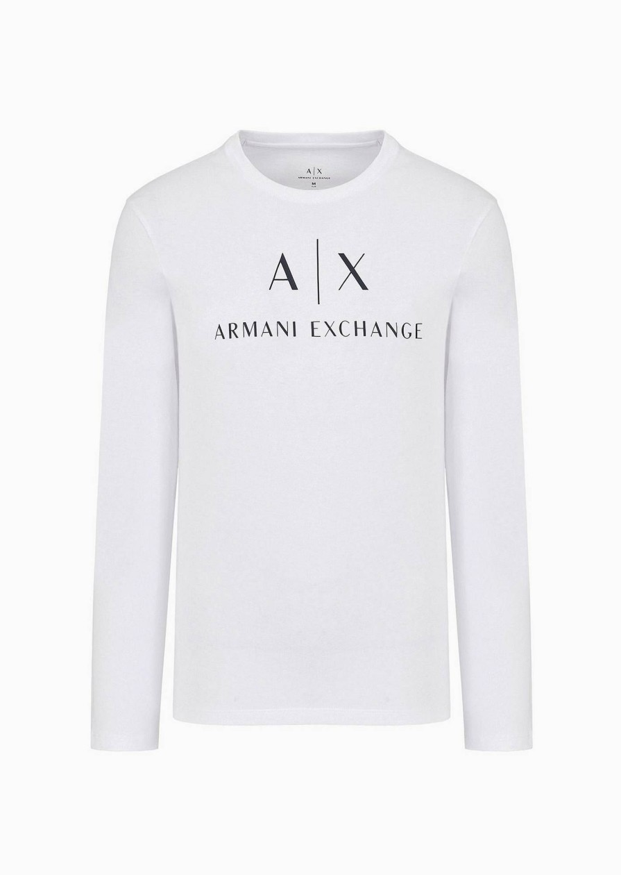 Uomo ARMANI EXCHANGE T-Shirts | T-Shirt Manica Lunga Slim Fit