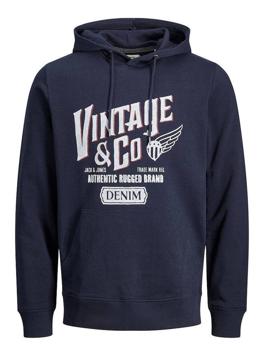 Uomo JACK & JONES Felpe | Jjaaron Hood Sweat - Felpa Con Cappuccio