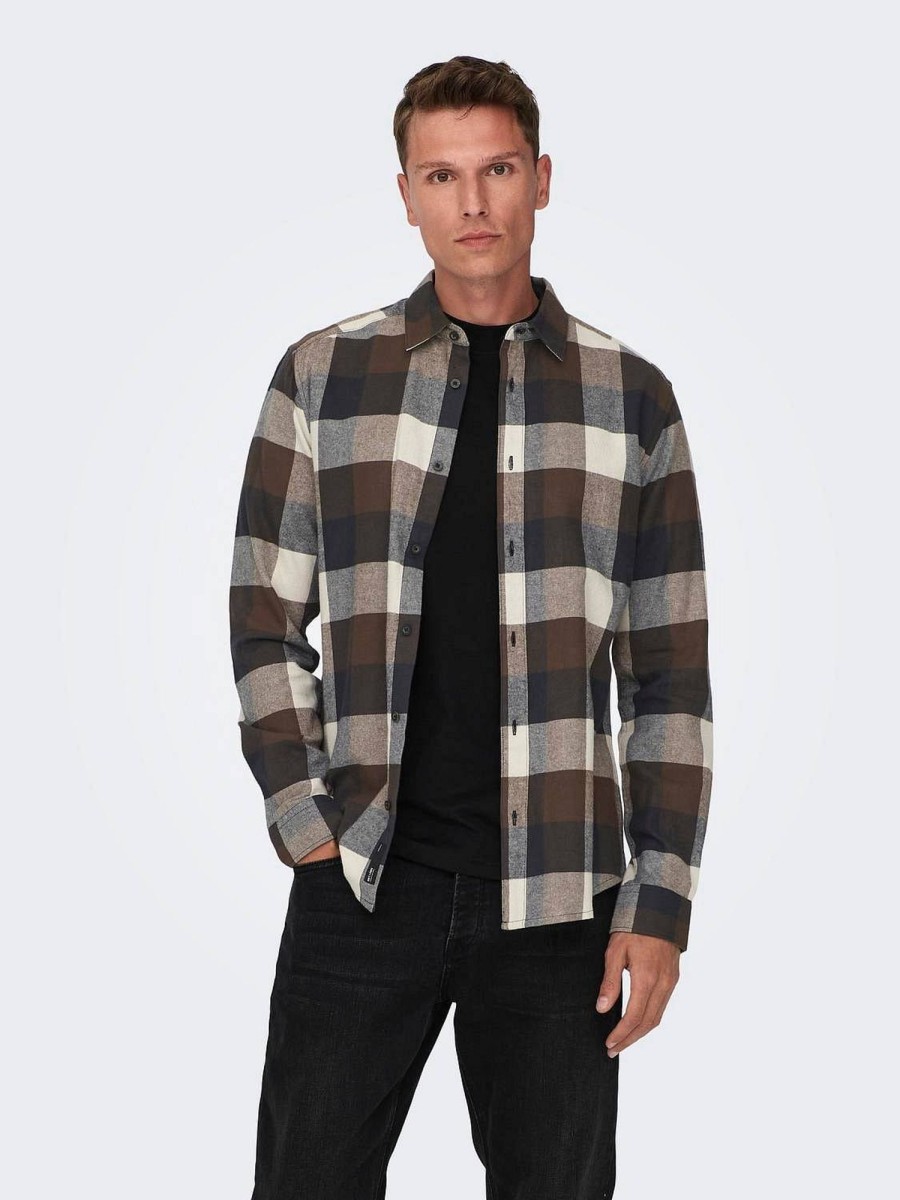 Uomo ONLY & SONS Camicie | Gudmond Check Shirt - Camicia A Quadri