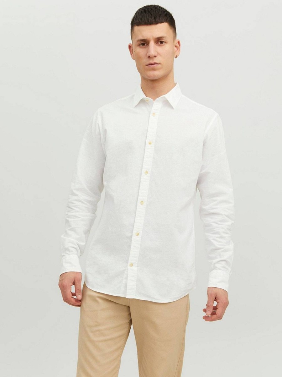 Uomo JACK & JONES Camicie | Summer Shirt - Camicia Misto Lino