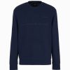 Uomo ARMANI EXCHANGE Felpe | Sweatshirt - Felpa Girocollo In Misto Lino