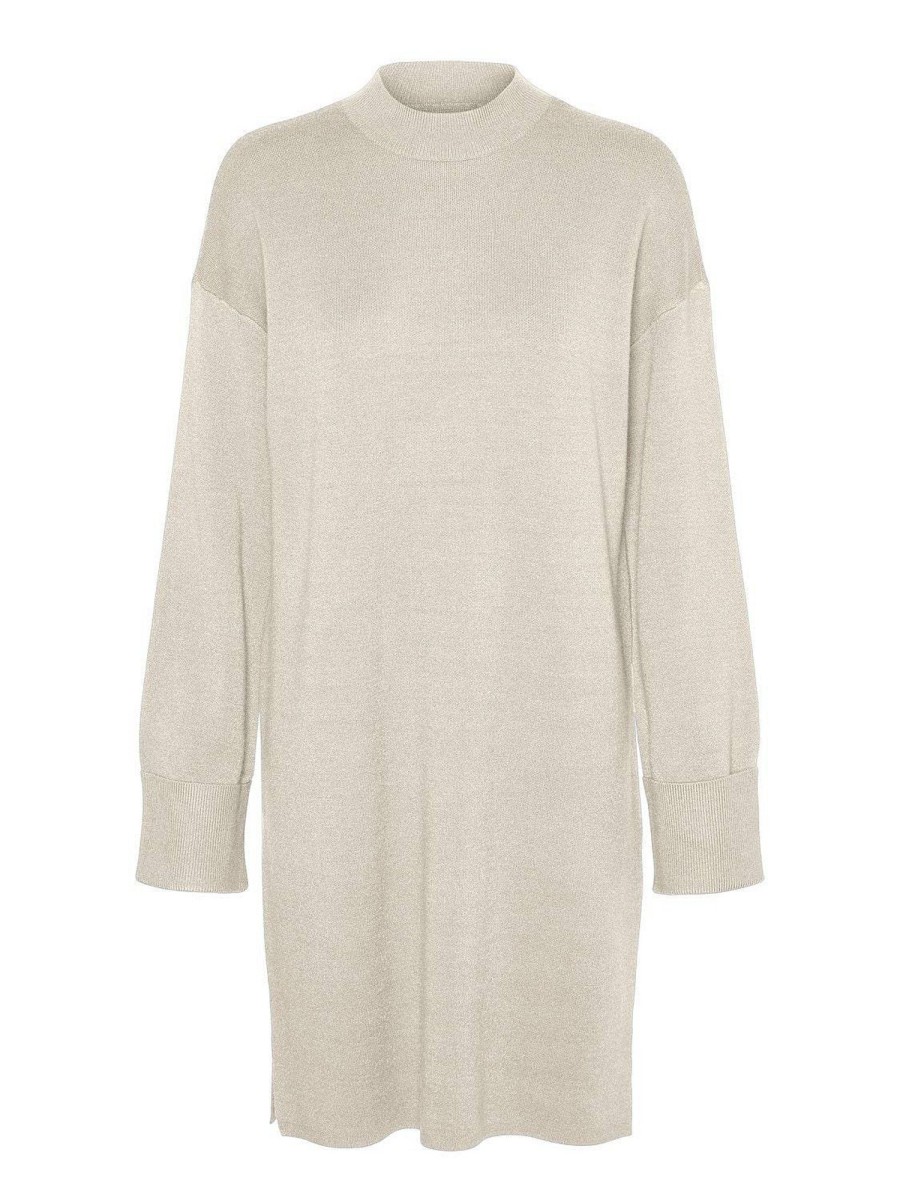 Donna VERO MODA Abiti E Vestiti | Goldneedle Short Highneck Dress - Abito In Maglia