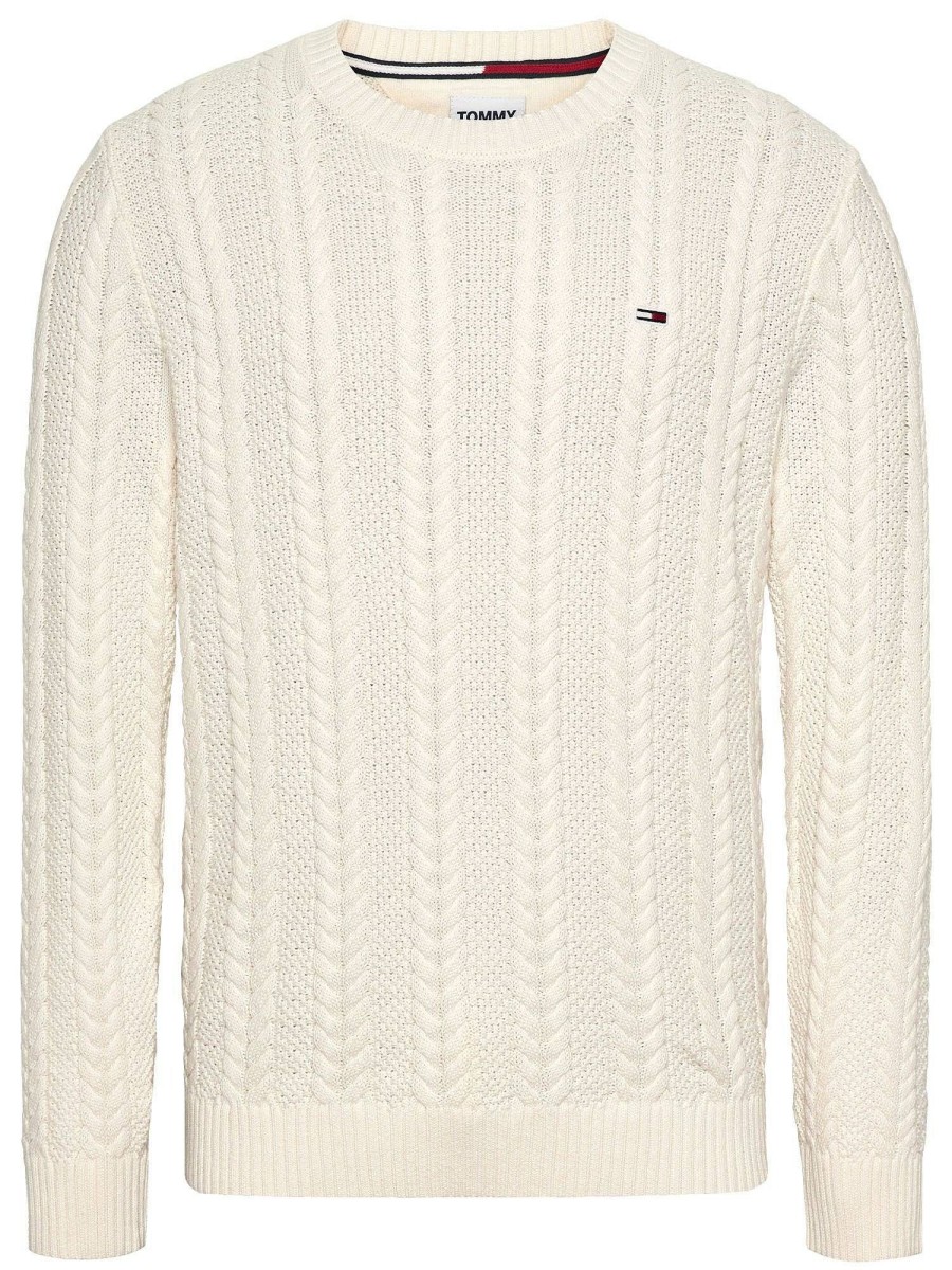 Uomo TOMMY HILFIGER Maglieria | Tjm Reg Cable Sweater - Maglione A Trecce