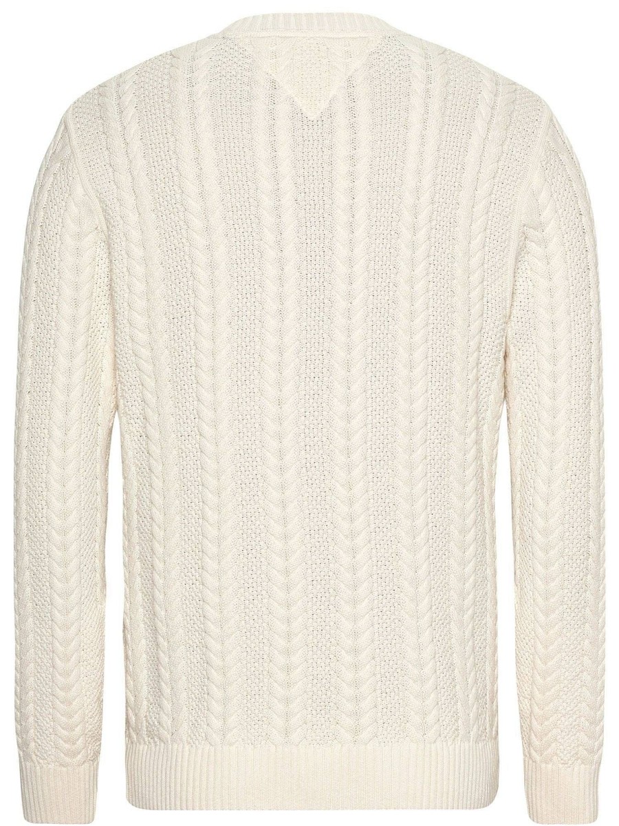 Uomo TOMMY HILFIGER Maglieria | Tjm Reg Cable Sweater - Maglione A Trecce