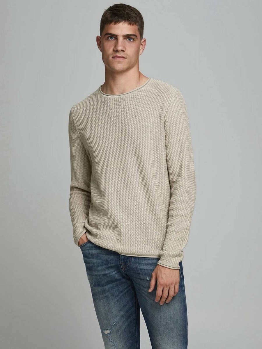 Uomo JACK & JONES Maglieria | Blucarlos - Pullover Girocollo In Jacquard