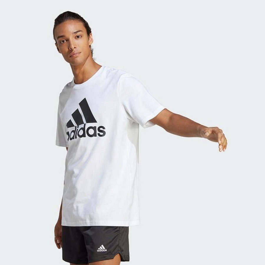 Uomo ADIDAS T-Shirts | Essentials Single Jersey - Tee Big Logo