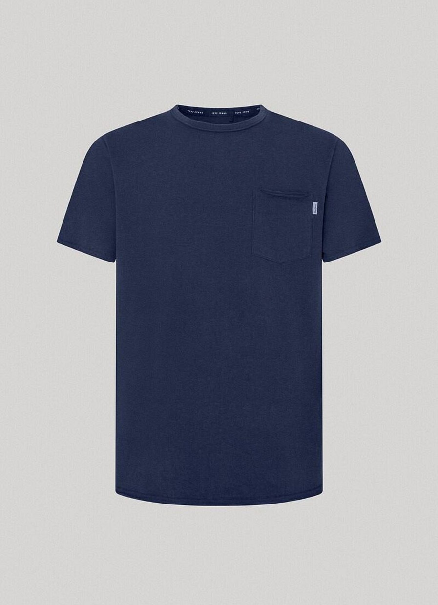 Uomo PEPE JEANS T-Shirts | T-Shirt Taschino Single Carrinson