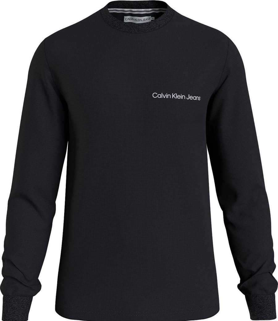 Uomo CALVIN KLEIN JEANS T-Shirts | Istitutional Back Logo Ls Tee - Maglia