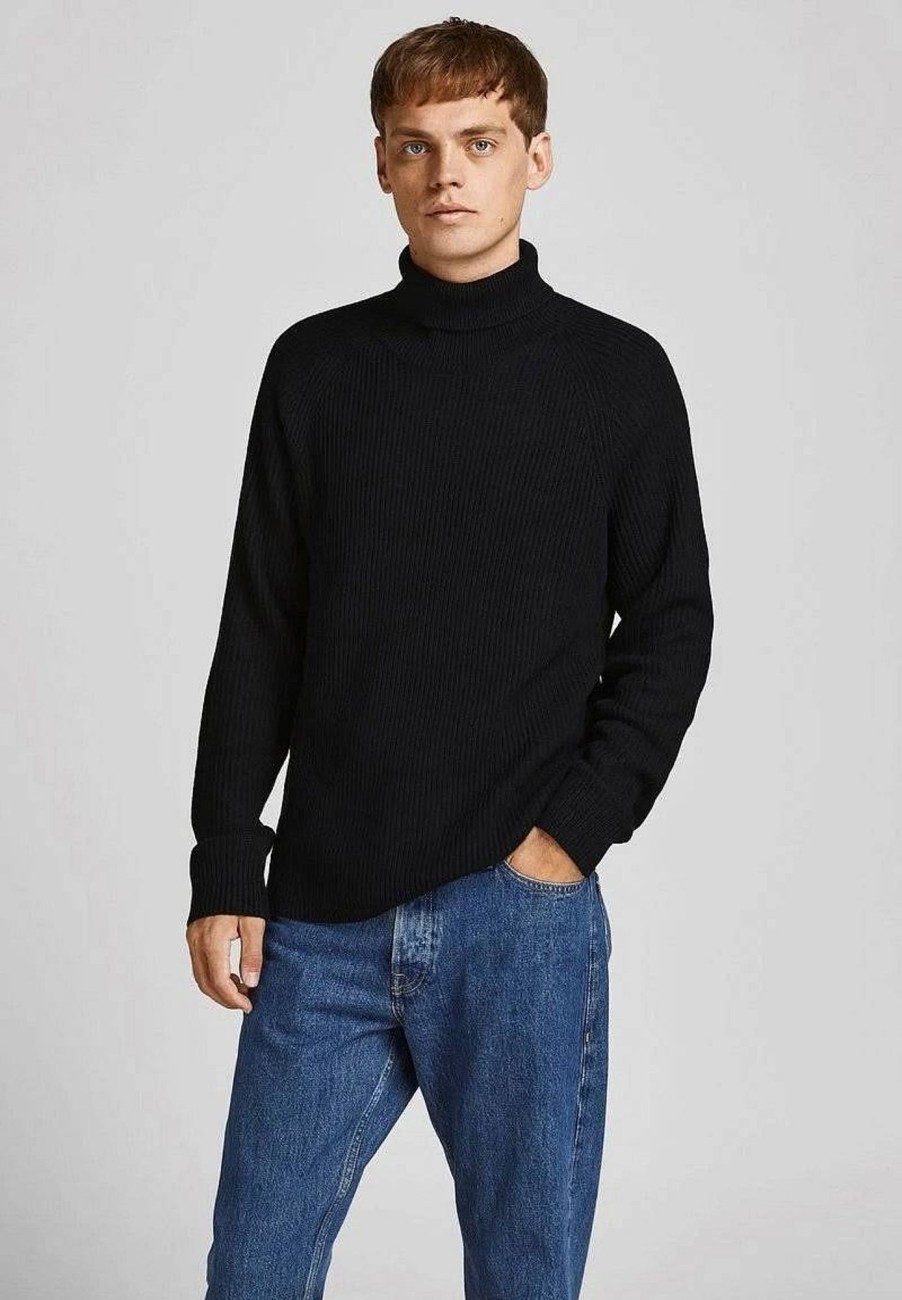 Uomo JACK & JONES Maglieria | Pannel Knit Roll Neck - Maglione Collo Alto