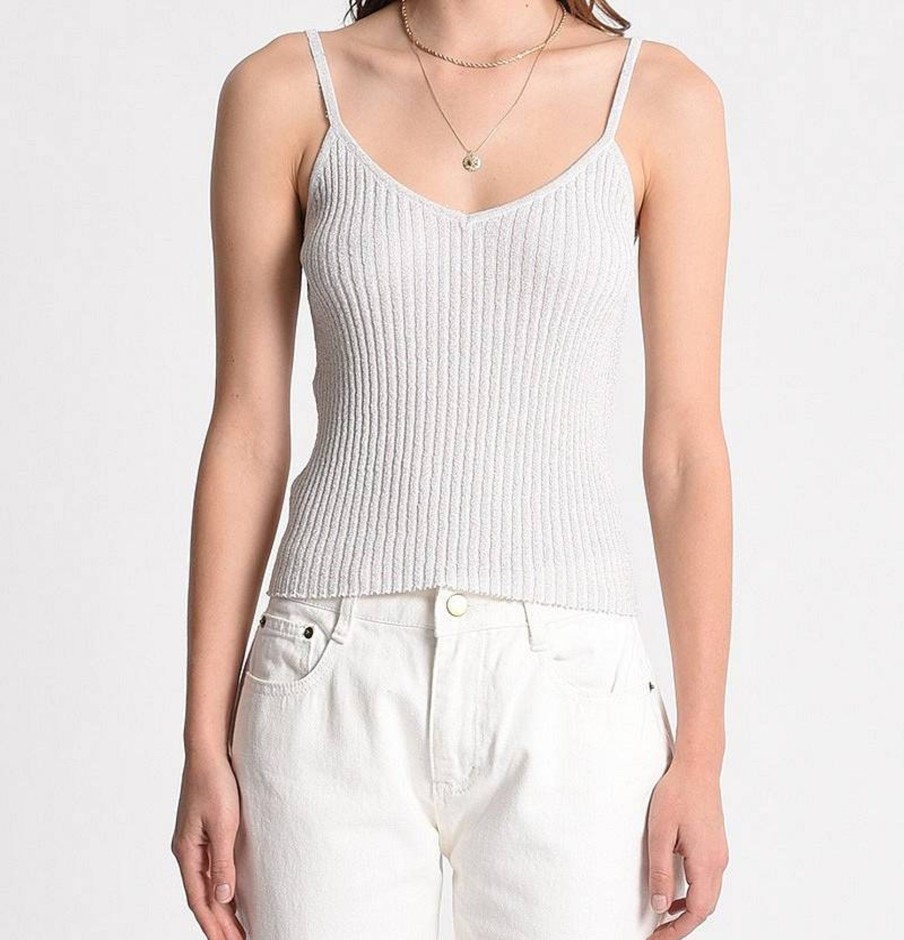 Donna MOLLY BRACKEN Maglie E Top | Ladies Knitted Tank Top - Canotta A Costine