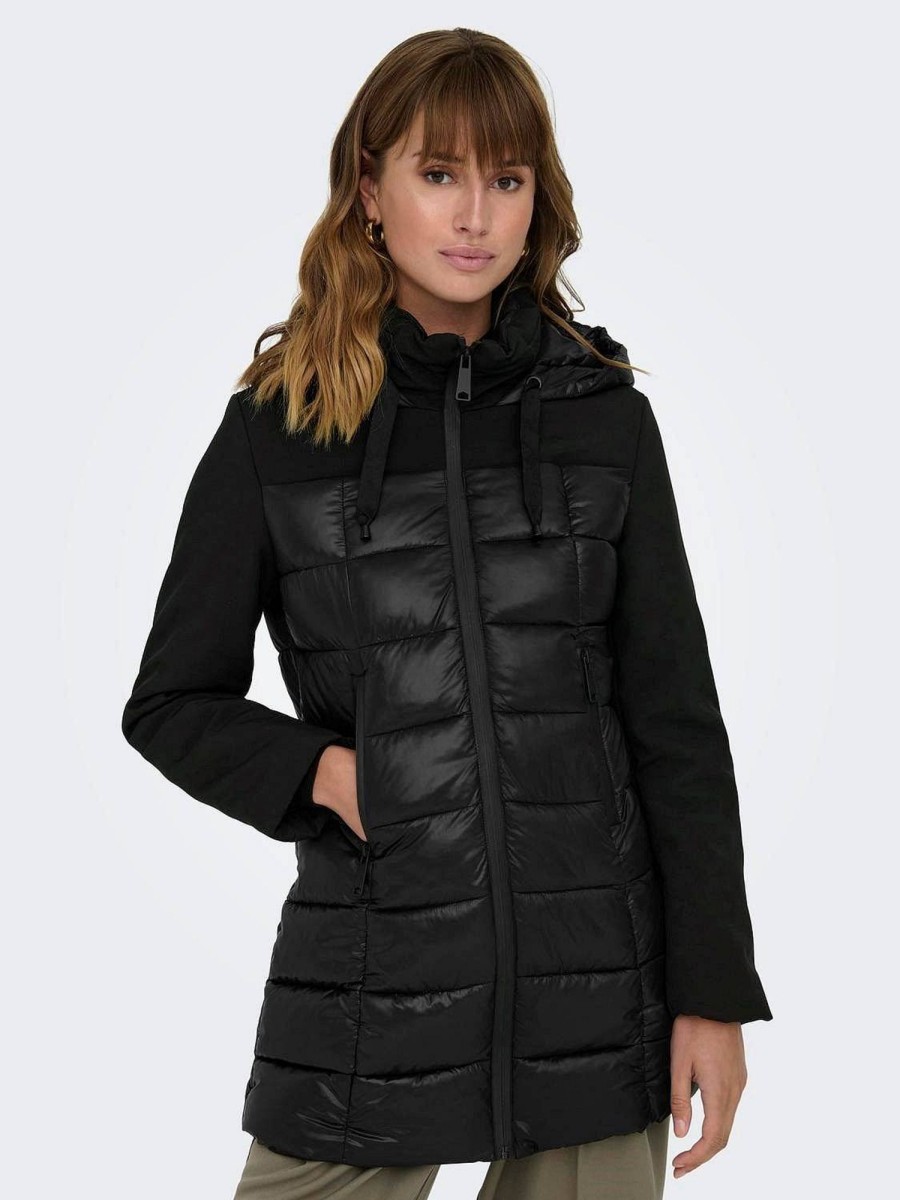 Donna ONLY Giubbotti E Cappotti | Sophie Mix Puffer - Parka Trapuntato Con Cappuccio