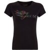 Donna GUESS T-Shirts | Tee Ss Flame Logo - T-Shirt Con Strass