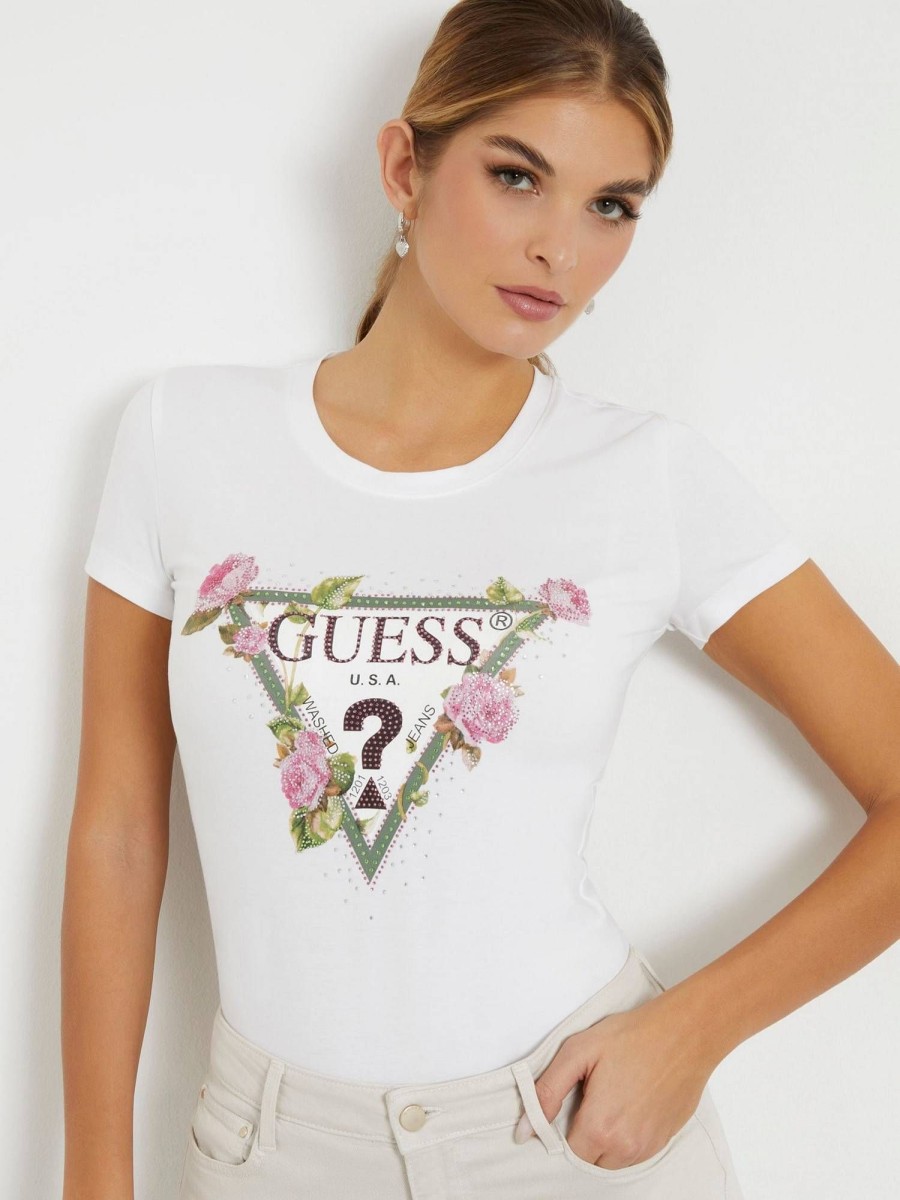 Donna GUESS T-Shirts | T-Shirt Floral Triangle