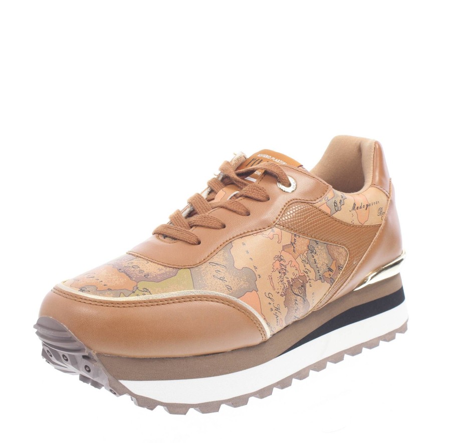 Donna ALVIERO MARTINI Sneakers | Sneakers Platform Con Stampa Geo