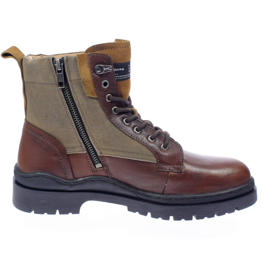 Uomo PEPE JEANS Stivaletti | Brad Boot Combi - Stivaletti In Pelle