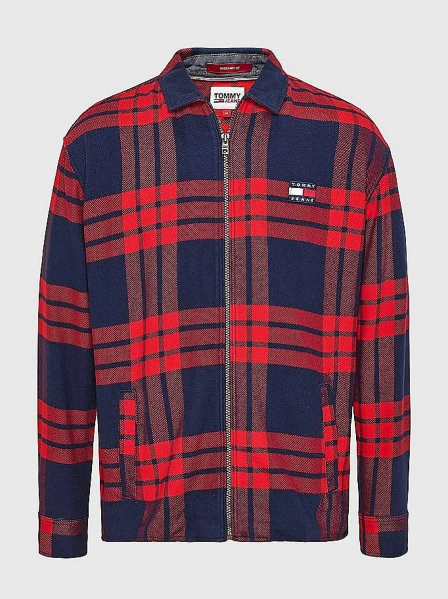 Uomo TOMMY HILFIGER Giubbotti E Cappotti | Buffalo Check Zip Overshirt - Sopracamicia