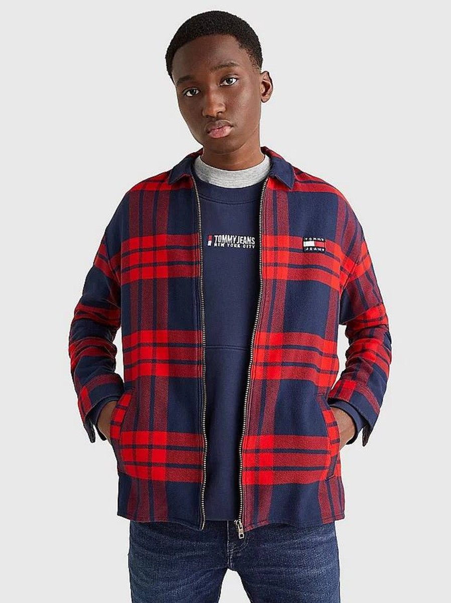 Uomo TOMMY HILFIGER Giubbotti E Cappotti | Buffalo Check Zip Overshirt - Sopracamicia