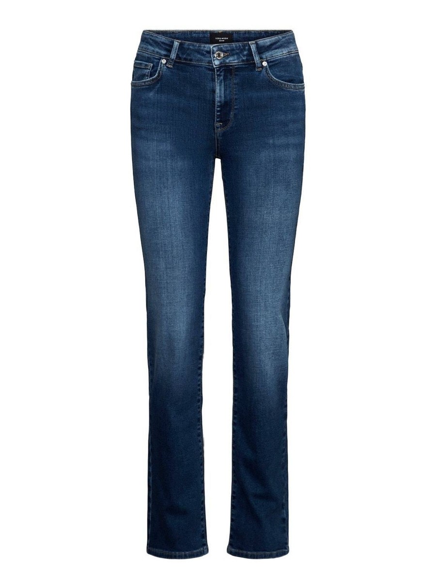 Donna VERO MODA Denim Jeans | Daf Mr Straight - Jeans Vita Media