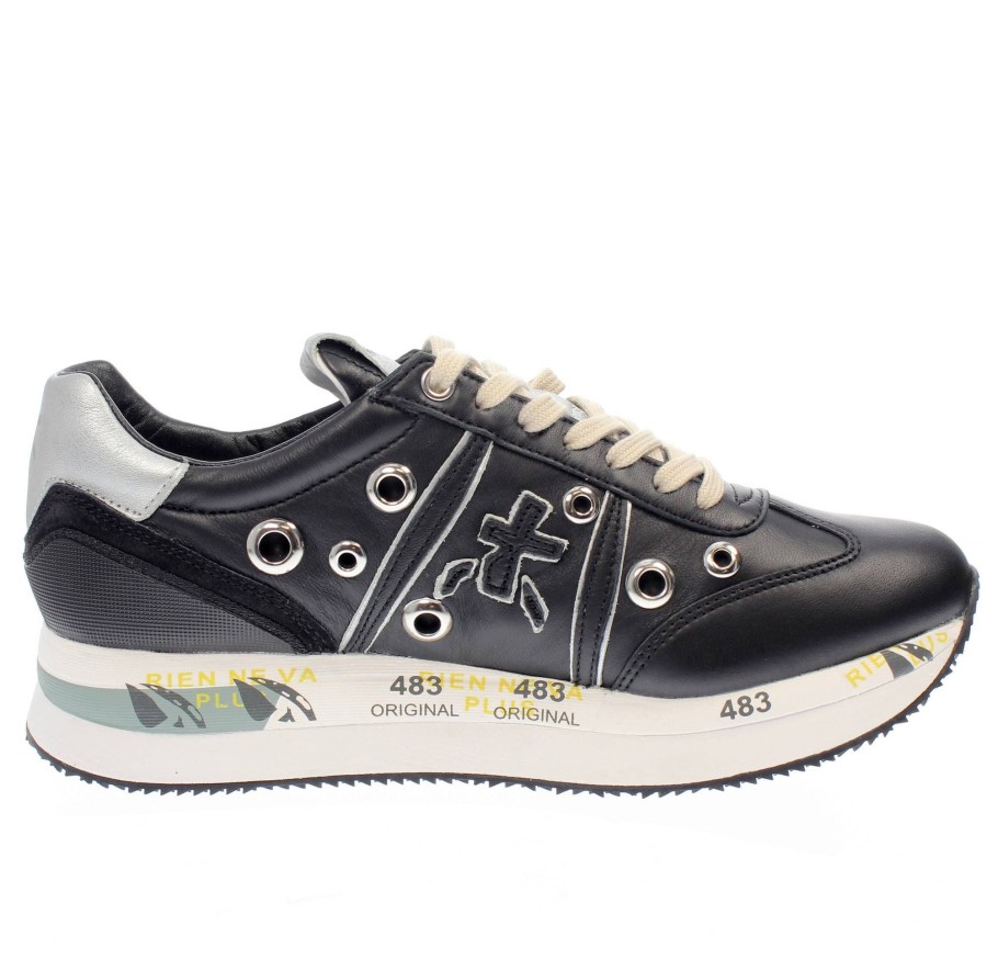 Donna PREMIATA Sneakers | Conny - Sneakers Platform In Pelle