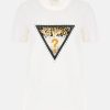 Donna GUESS T-Shirts | Tee Animal Triangle - T-Shirt Logo Strass