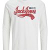 Uomo JACK & JONES T-Shirts | Logo Tee Ls O Neck - T-Shirt A Manica Lunga