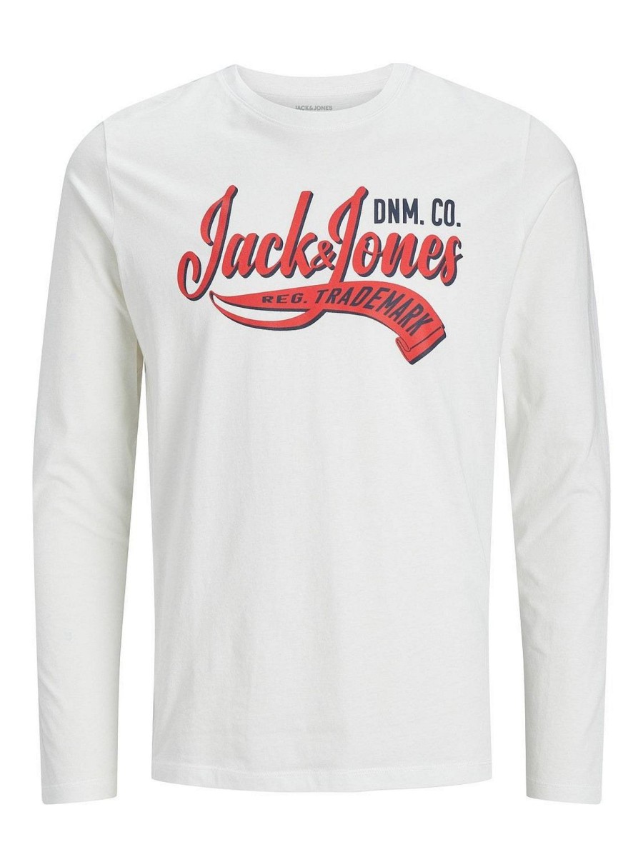 Uomo JACK & JONES T-Shirts | Logo Tee Ls O Neck - T-Shirt A Manica Lunga