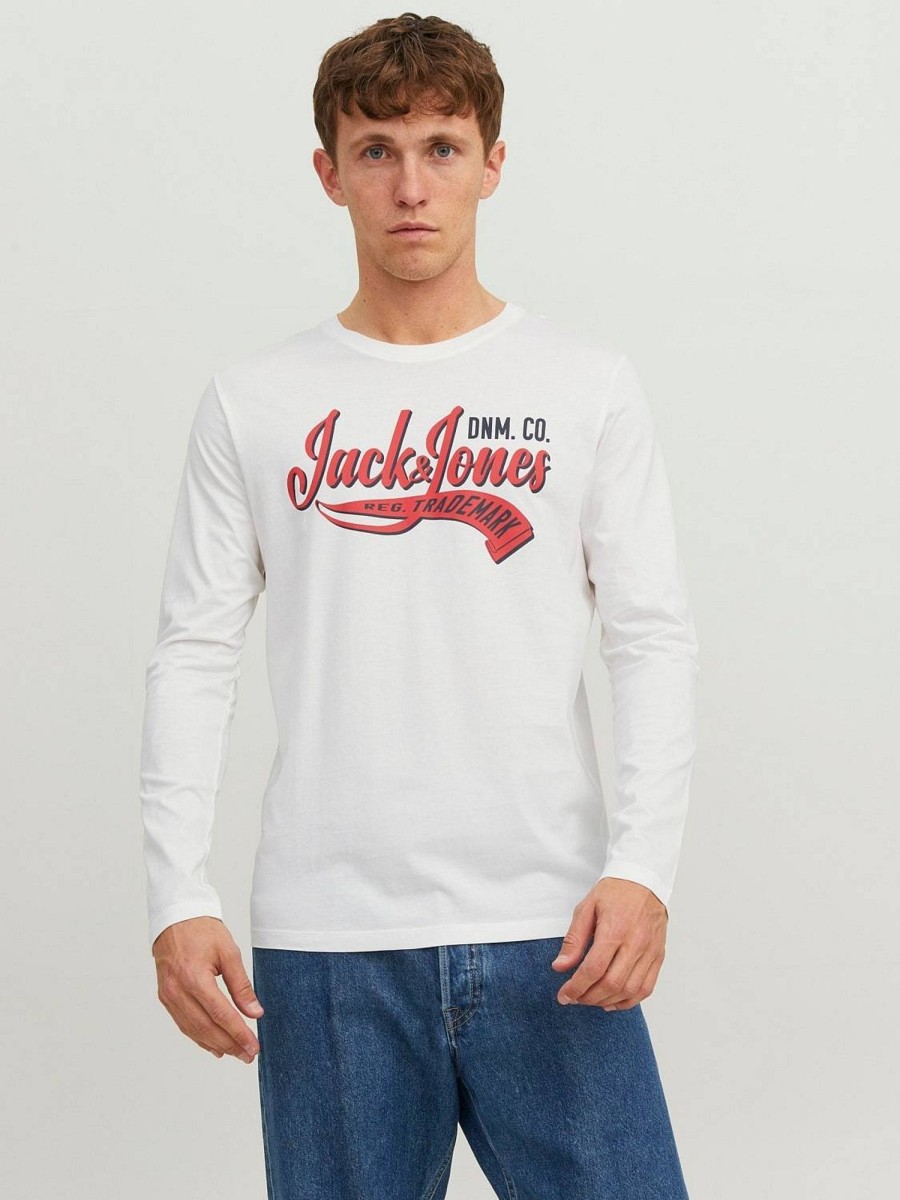 Uomo JACK & JONES T-Shirts | Logo Tee Ls O Neck - T-Shirt A Manica Lunga