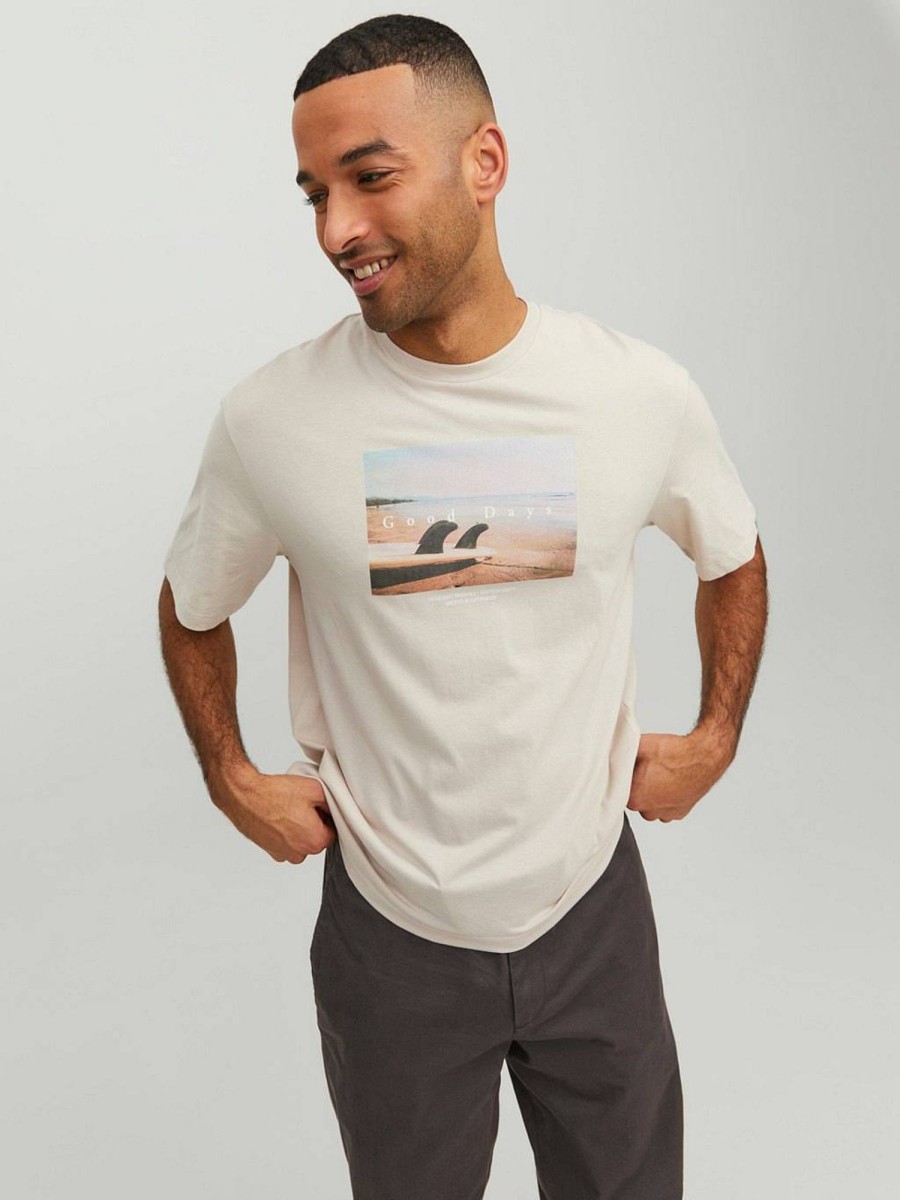 Uomo JACK & JONES T-Shirts | Jorcopenhagen Photo Tee Ss - T-Shirt Con Stampa