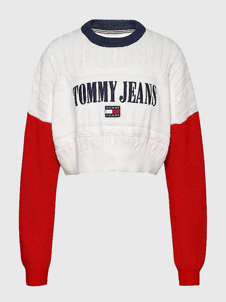 Donna TOMMY HILFIGER Pullover E Cardigan | Rlxd Crop Archive Sweater - Pullover