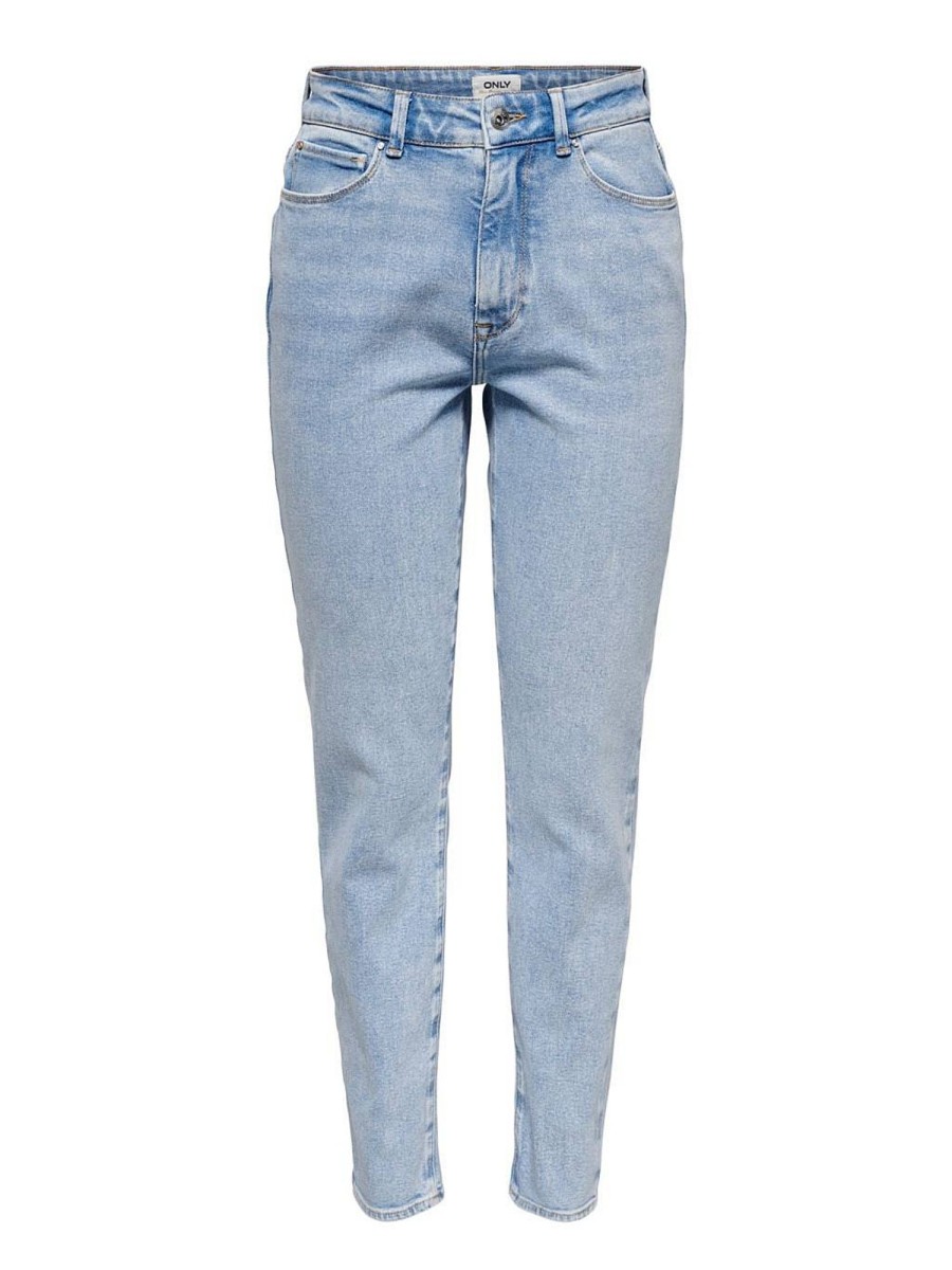 Donna ONLY Denim Jeans | Emily Stretch Hw St Ak Denim - Jeans Straight Fit