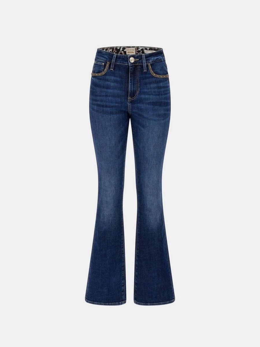 Donna GUESS Denim Jeans | Sexy Flare Denim - Jeans Svasati A Vita Alta