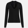 Donna GUESS Pullover E Cardigan | Ls Vn Aline Sweather - Maglia Scollo A V