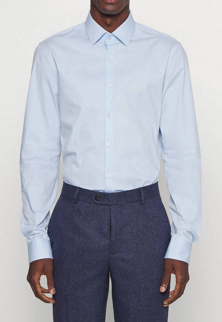 Uomo CALVIN KLEIN MENSWEAR Camicie | Poplin Stretch Slim Shirt - Camicia