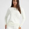 Donna GUESS Pullover E Cardigan | Liliane Rn Ls Sweater - Maglione Logo Strass