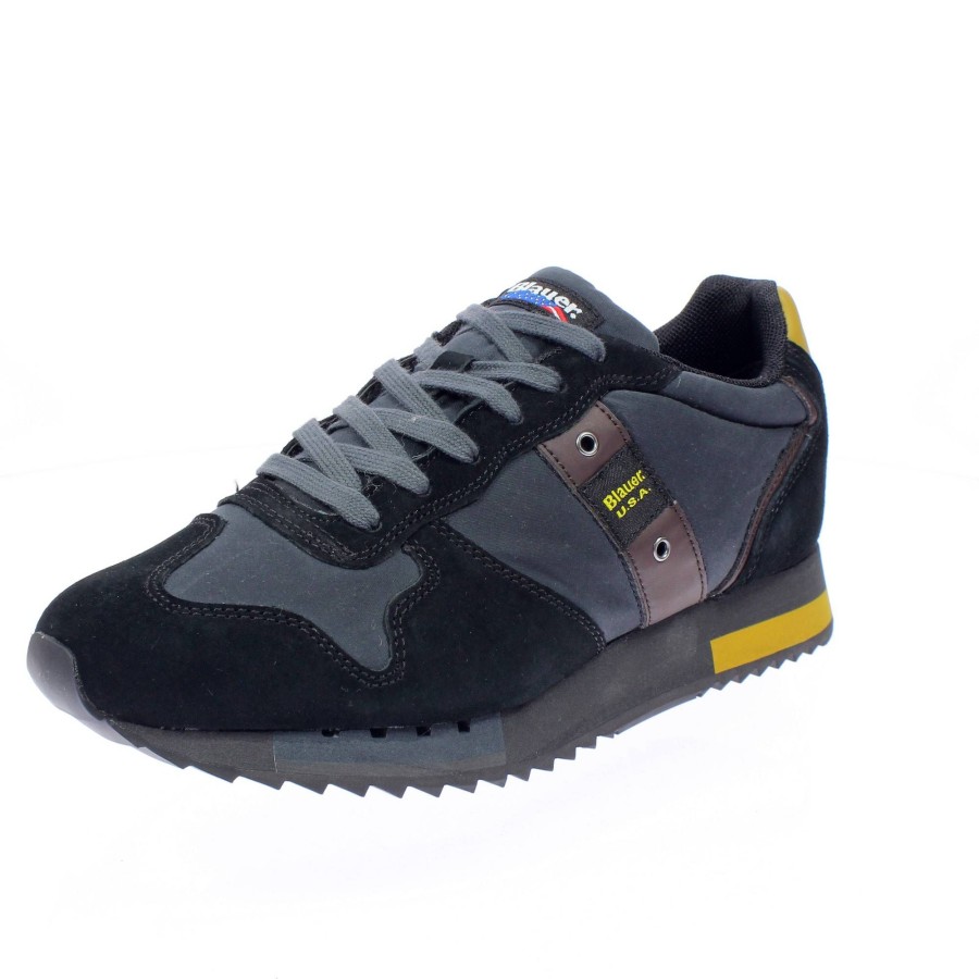 Uomo BLAUER Sneakers | Queens - Sneakers Basse In Suede