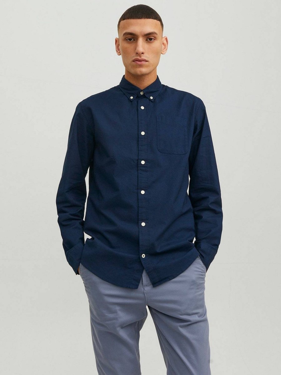 Uomo JACK & JONES Camicie | Oxford Shirt - Camicia Slim