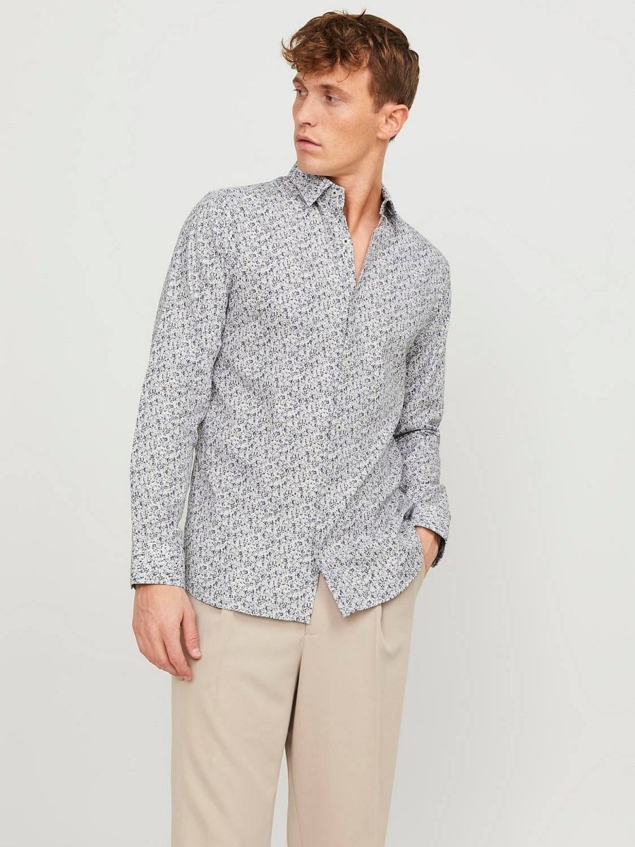 Uomo JACK & JONES Camicie | Nordic Print Shirt Confort Fit - Camicia Con Stampa