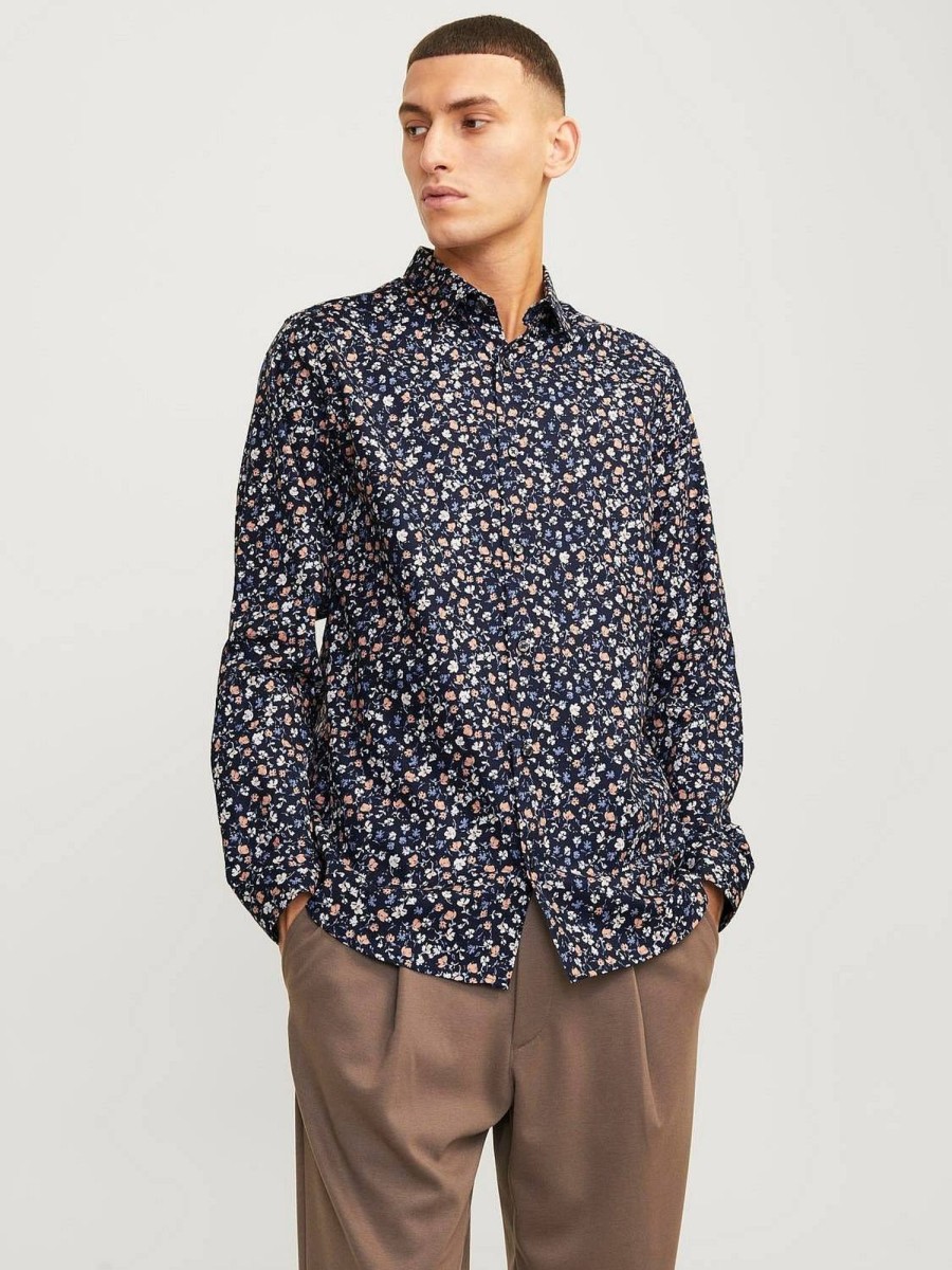 Uomo JACK & JONES Camicie | Nordic Print Shirt Confort Fit - Camicia Con Stampa