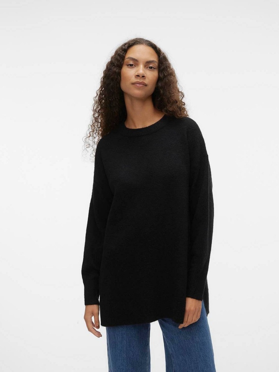 Donna VERO MODA Pullover E Cardigan | Filuca O-Neck Long Pullover - Maglione Oversize