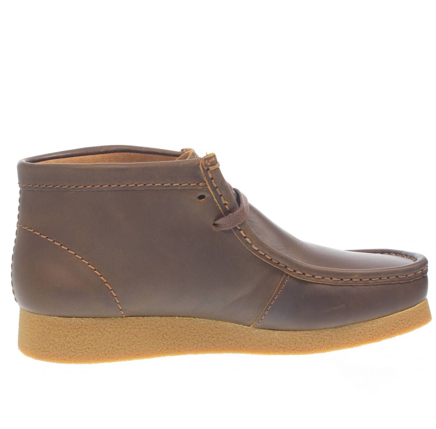 Uomo CLARKS Stringate | Wallabee Evo Mid - Mocassini Stringati In Pelle