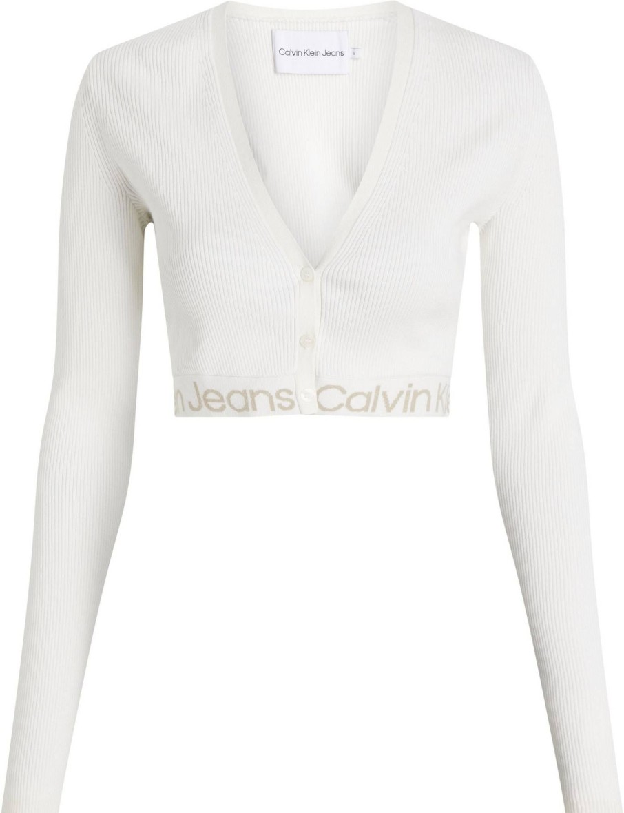 Donna CALVIN KLEIN JEANS Pullover E Cardigan | Logo Intarsia Sweater Cardigan