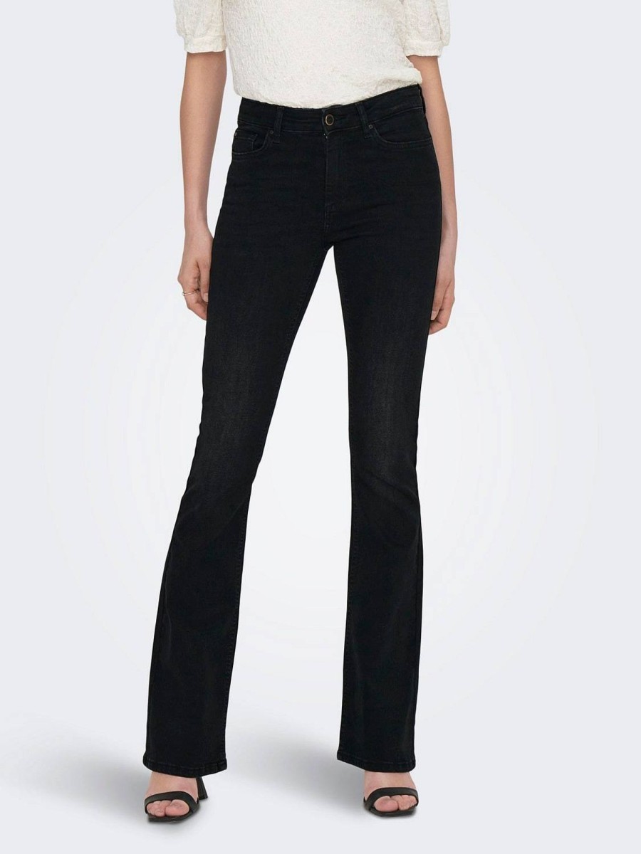 Donna ONLY Denim Jeans | Blush - Mid Flared Jeans