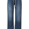 Donna CECIL Denim Jeans | Neele Mid Blue - Jeans Cropped A Vita Alta