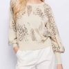 Donna GAUDI' Pullover E Cardigan | Maglia Girocollo Maniche Lunghe Animalier