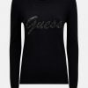 Donna GUESS Pullover E Cardigan | Liliane Rn Ls Sweater - Maglione Logo Strass