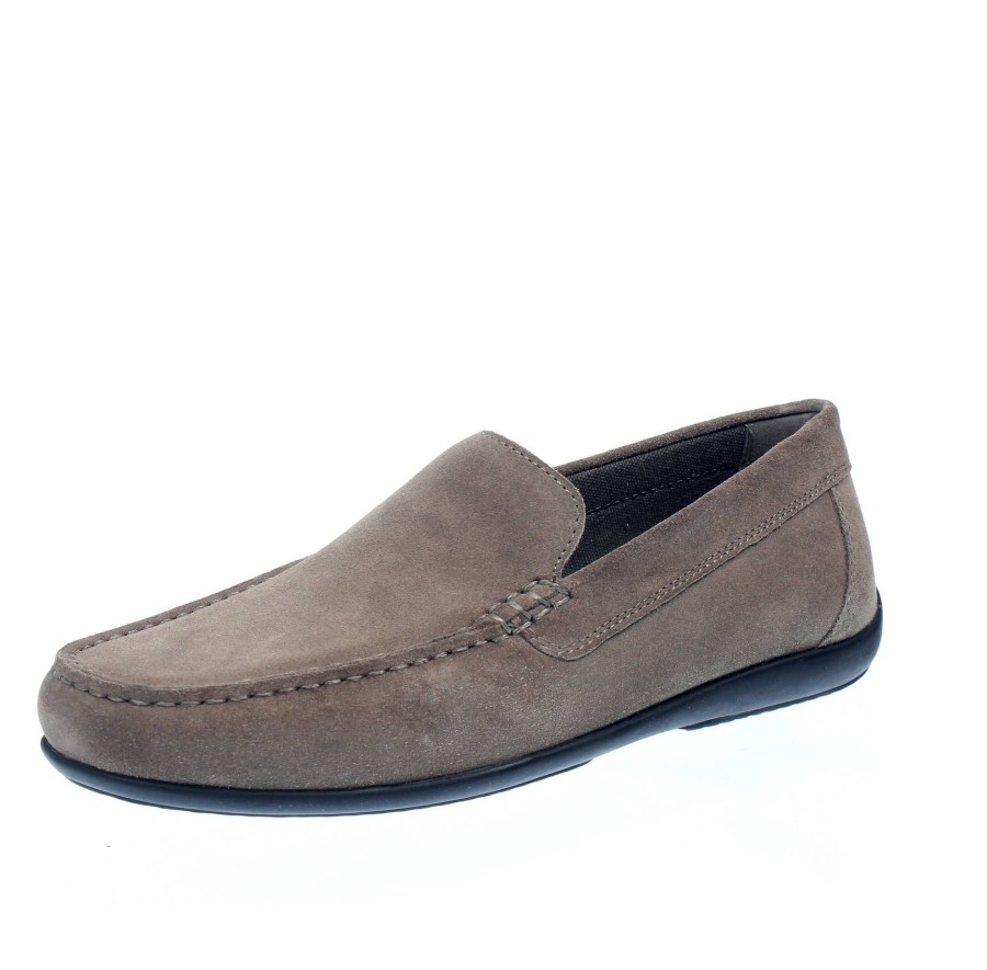 Uomo GEOX Mocassini | Ascanio - Mocassini Traspiranti In Suede