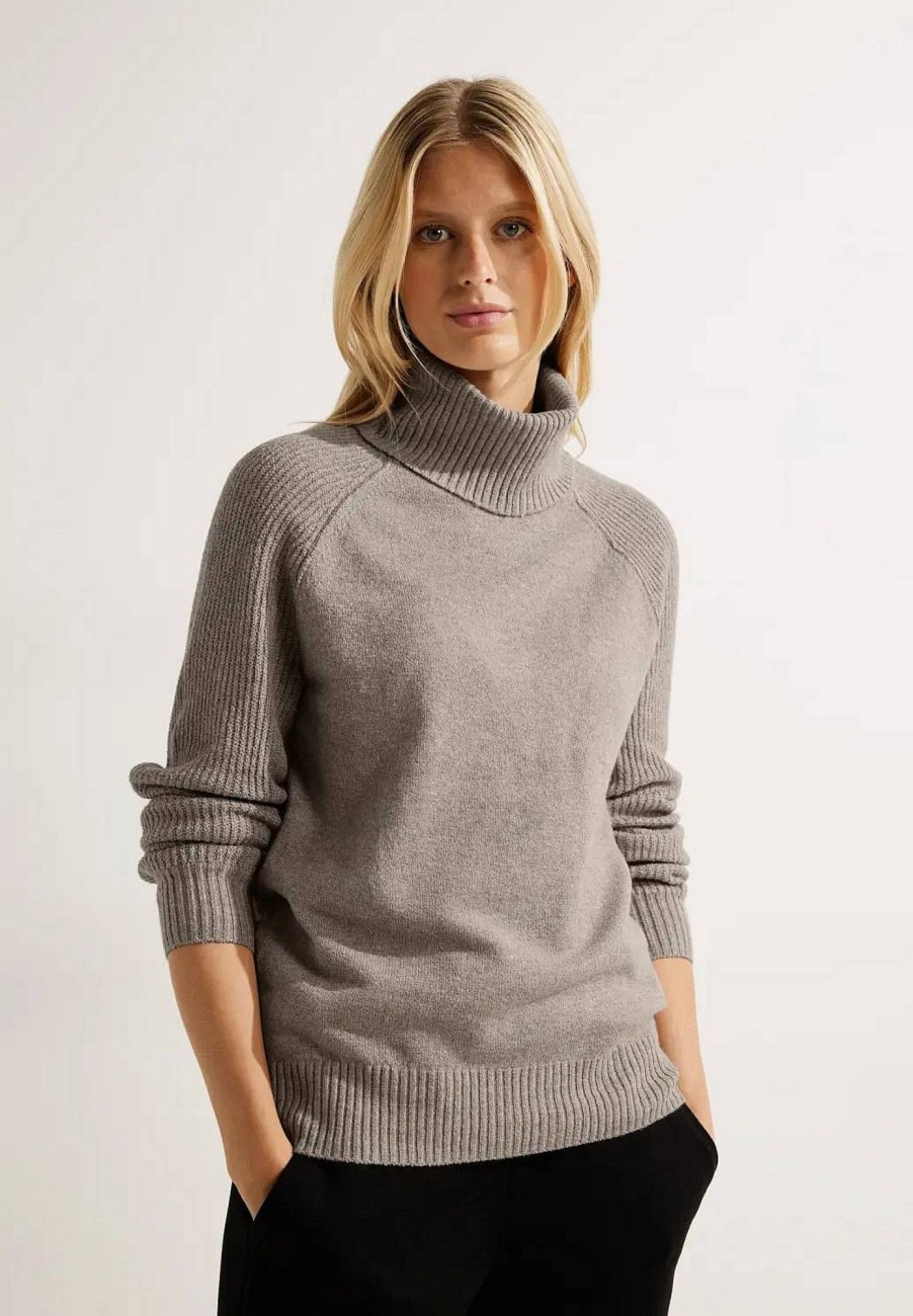 Donna CECIL Pullover E Cardigan | Cosy Structure Raglan - Pullover A Collo Alto