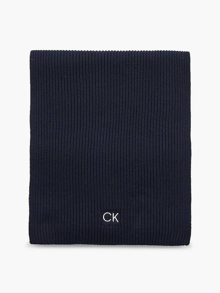 Uomo CALVIN KLEIN JEANS Sciarpe | Cotton Scarf - Sciarpa In Misto Cotone Biologico