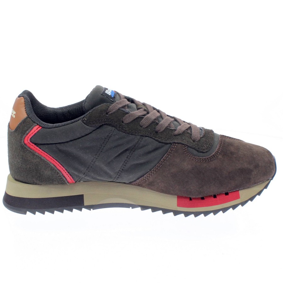 Uomo BLAUER Sneakers | Queens - Sneakers Basse In Suede